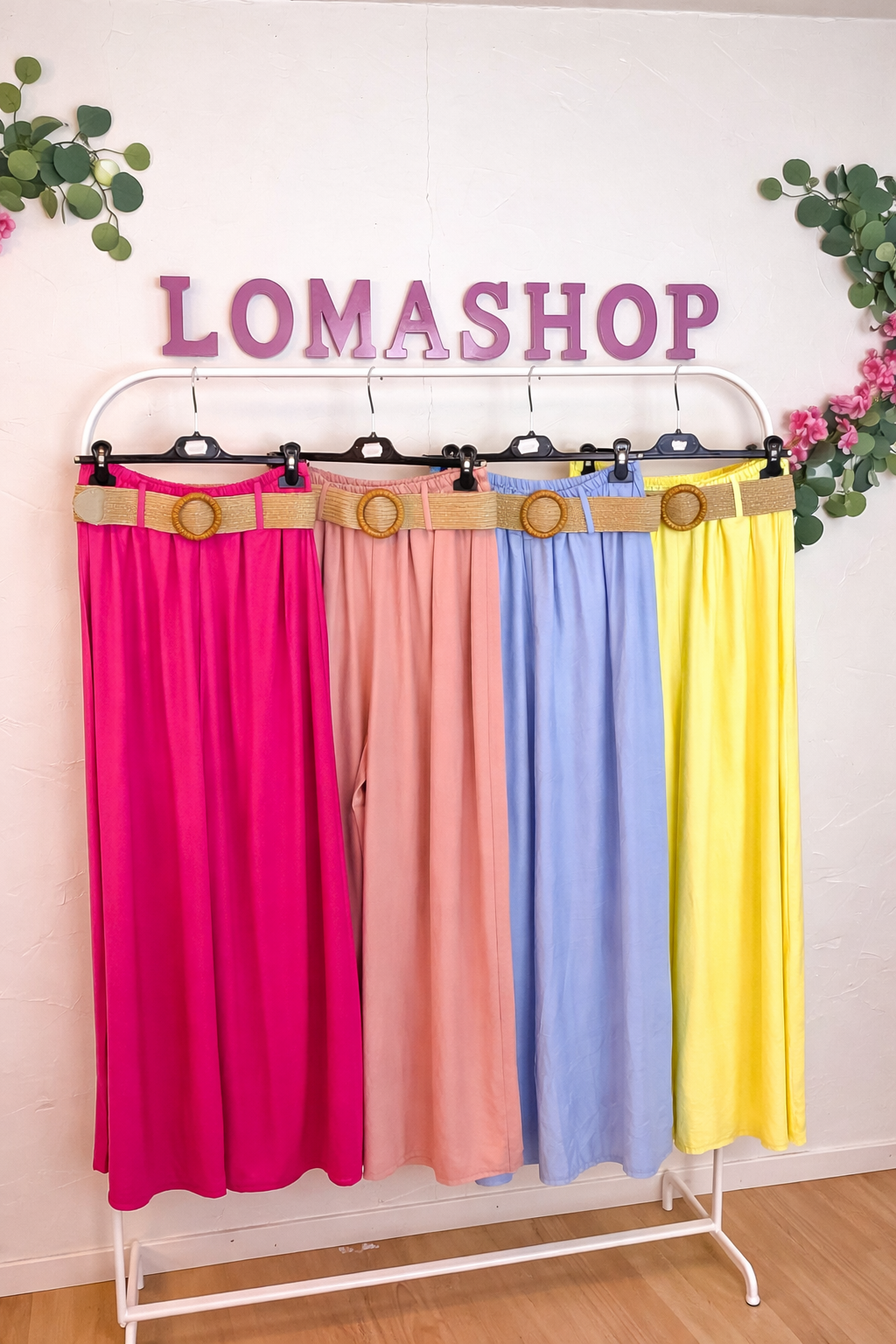 Pantalon Fluide LIVIA Taille Haute Ceinturé