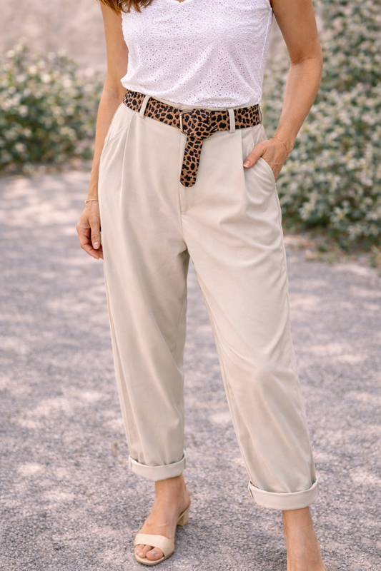 Pantalon Chic Taille Haute – Camélia