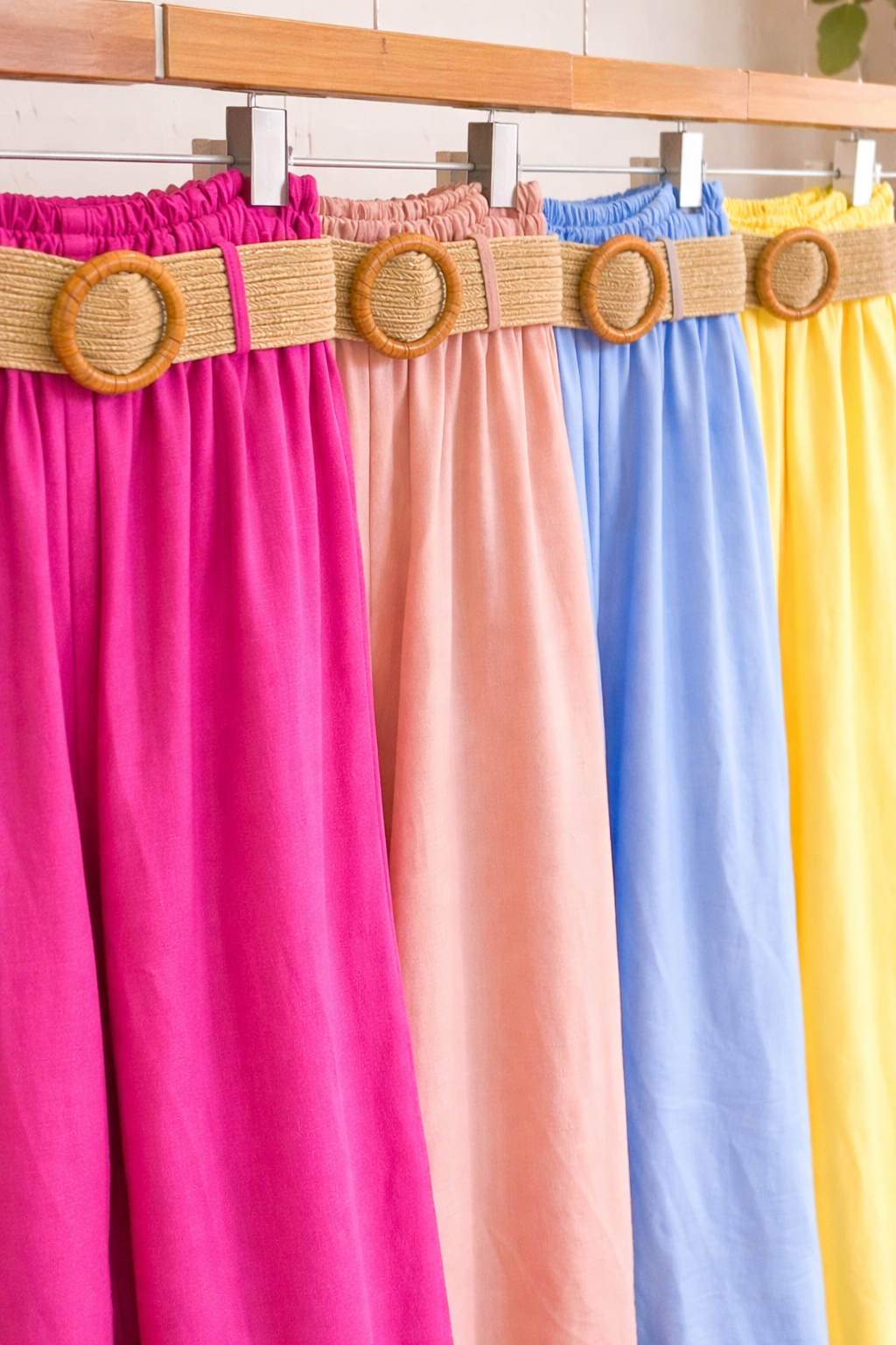 Pantalon Fluide LIVIA Taille Haute Ceinturé