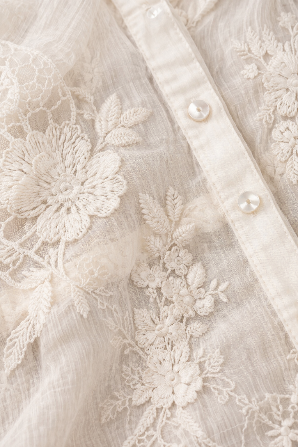 Robe Chemise Brodée – Esmeralda