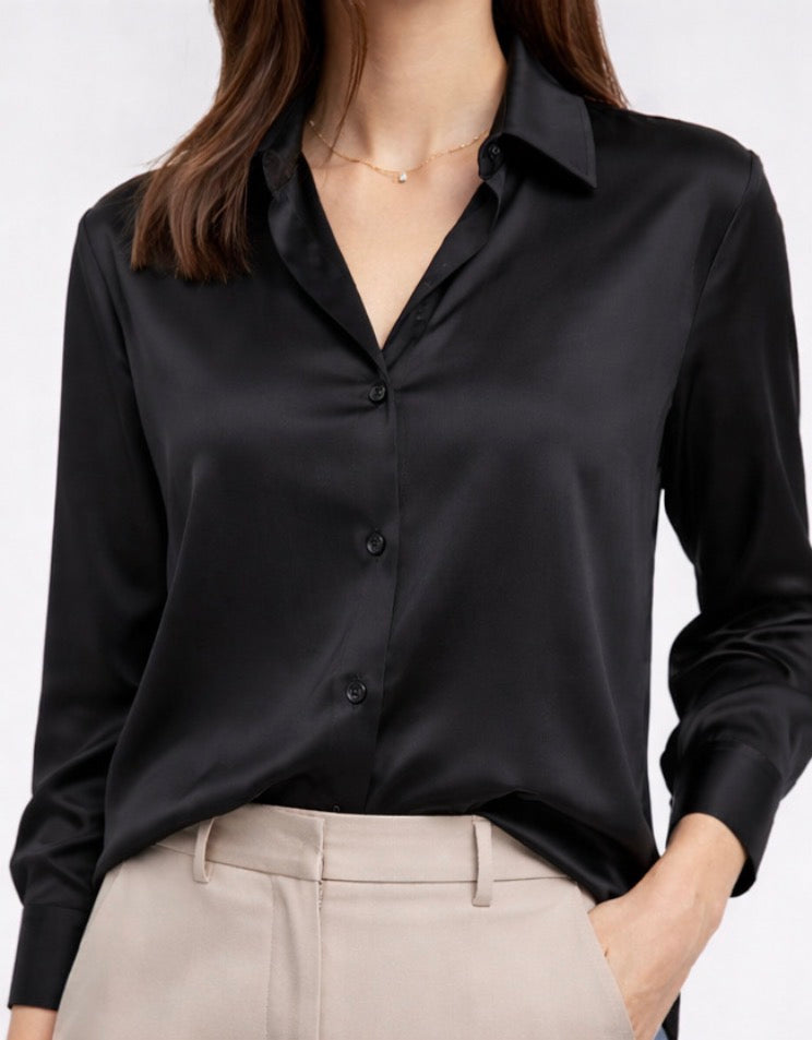 Chemise satin - VALENTINA