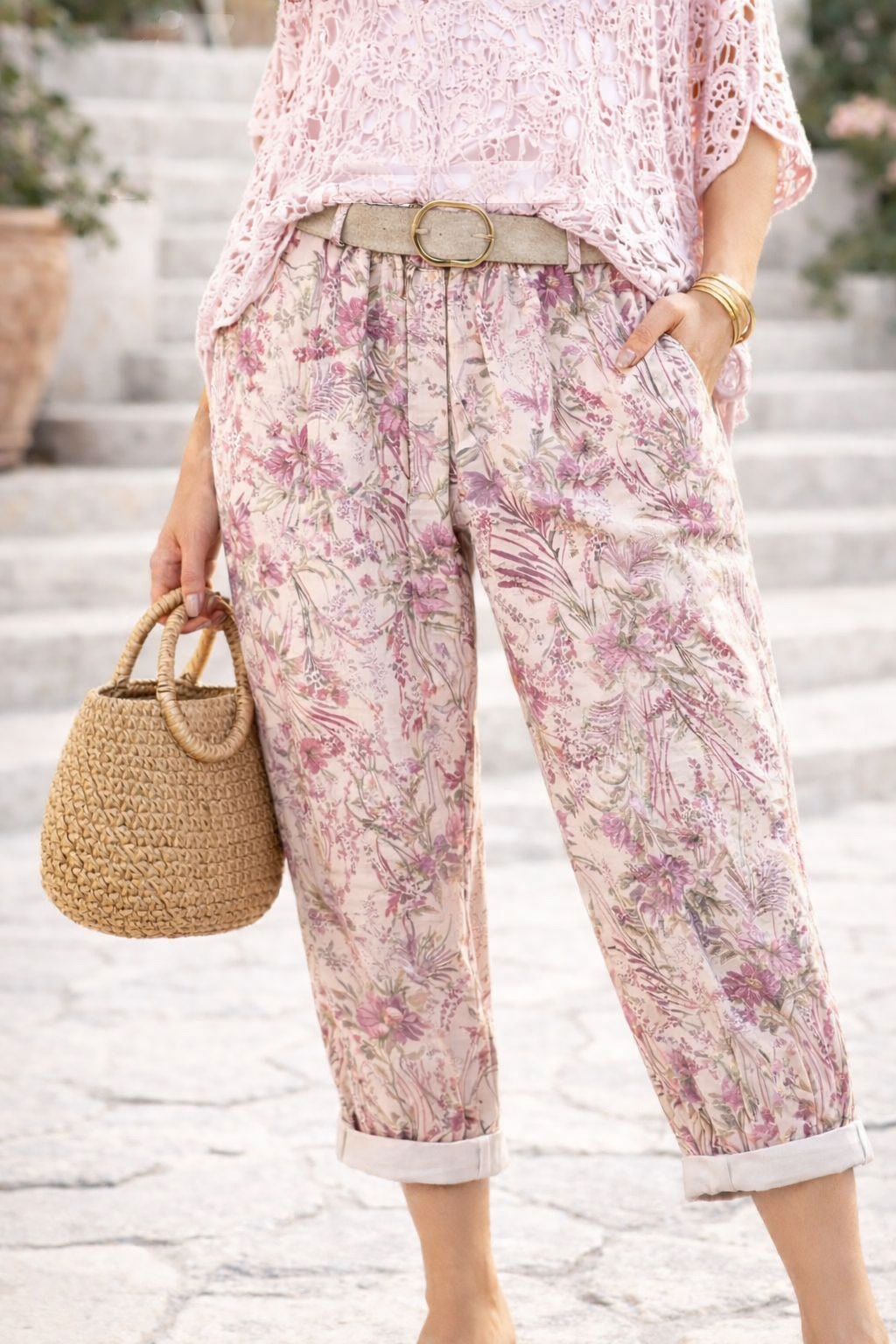 Pantalon Bohème Fleuri - LOLA