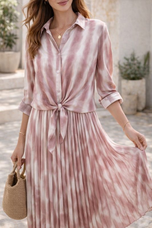 Ensemble Plissé Tie & Dye