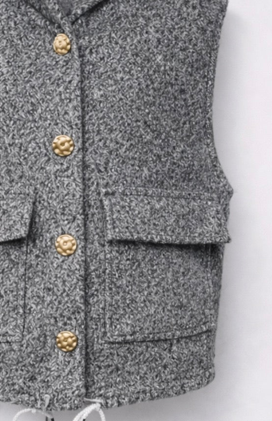 Gilet chic sans manches - FRANCESCA