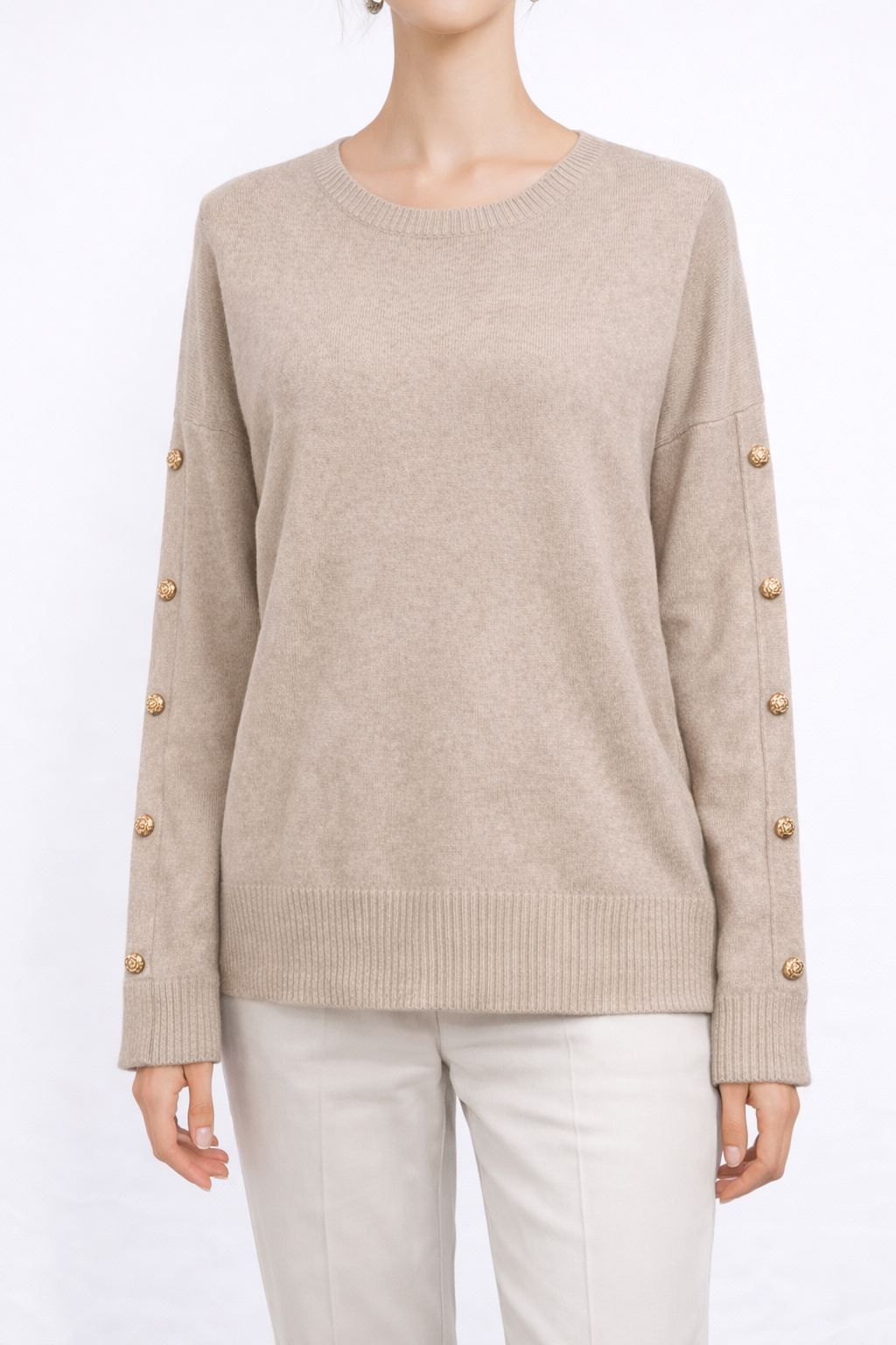 Pull fin à bouton - CHIARA